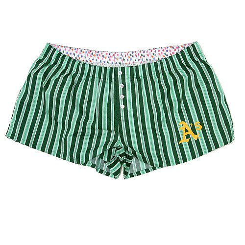 Buy Oakland Athletics Ladies Striped Print Lounge Short by Concepts Sport by MLB College Concepts