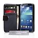 Samsung Galaxy S4 Case Black PU Leather Wallet Cover