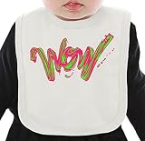Wow Logo ネクタイを有する有機ビブ Medium