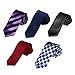 DAN30.01 Multiple Slim Ties Microfiber - 5 Skinny Ties Set By Dan Smith