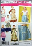 Simplicity 4282 Sew Pattern MISSES' APRONS 6 Styles VINTAGE RETRO STYLE