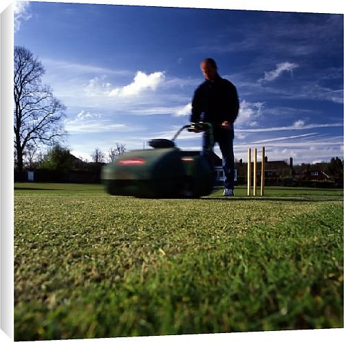 Canvas Prints of Cricket groundsman from Country Life 