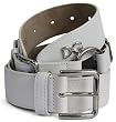 Dolce & Gabbana 90cm White Pebbled Leather O-ring Detailed Belt BC1391-A1164-80001-90 Dolce & Gabbana 90cm White Pebbled Leather O-ring Detailed Belt BC1391-A1164-80001-90