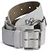 Dolce & Gabbana 85cm White Pebbled Leather O-ring Detailed Belt BC1391-A1164-80001-85