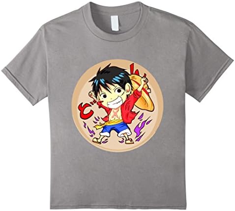 Kids Luffy Chibi Cool T-Shirt 10 Slate