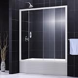 DreamLine SHDR-1060586-00 Infinity Sliding Tub Door, White