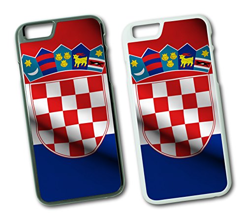 iPhone Kroatien Hrvatska 3 Hard Tasche Flip Hülle Case Cover Schutz Handy iPhone 6 Weiss