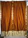 2 Gold Cream Art Silk Sari Drapes Curtains Panels Window Treatment Rod Pocket 84"