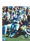 Lem Barney Autographed/Hand Signed Detroit Lions 8x10 Photo with HOF 92 Inscription