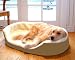 Extra Large 43x28 Lounger Dog Pet Bed - Khaki