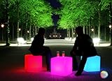 Moree Cube LED Akku LeuchtwÃ¼rfel Sitzhocker