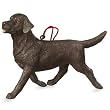 Running Chocolate Lab Dog Ornament