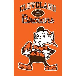 Cleveland Browns "Brownie Elf" Applique Banner Flag