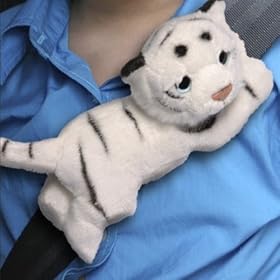 Belt Buddy Seat Belt Cuddly Soft Toy - White Tiger