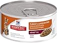 Hill's Science Diet Adult Optimal Care Turkey and Giblets Entree Minced Cat Food, 5.5-Ounce Can, 24-Pack