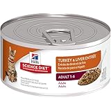 Hill's Science Diet Adult Optimal Care Turkey and Giblets Entree Minced Cat Food, 5.5-Ounce Can, 24-Pack