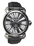Pierre Cardin Men's Time Couture Collection Automatic Leather Strap Watch #PC67531103011