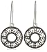Jewelry : Sterling Silver Cubic Zirconia Circle Earrings