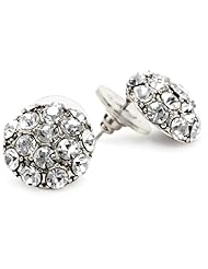 Yochi Clear Stone Burst Stud Earrings