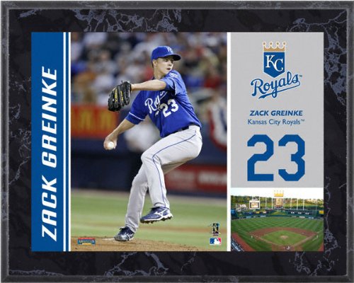 Zack Greinke Sublimated 8x10 Marble Plaque | Details: Kansas City Royals