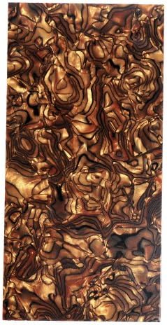 2pcs(1pc Truss Rod Cover&1pc Guitar Head Veneer) Tiger Strip Celluloid for Acoustic Guitar