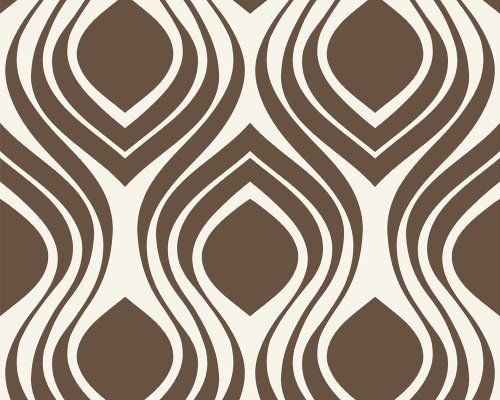 Innova 1429-31 Tapete, Retromuster, creme braun