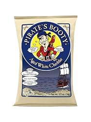 Pirate's Booty, Aged White Cheddar, 0.5-Ounce Bags (Pack of 60)