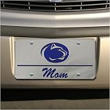 Penn State Nittany Lions Silver Mirror Mom Car License Plate