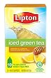Lipton Green Tea To Go, Honey & Lemon, 10-Count Boxes (Pack of 12)