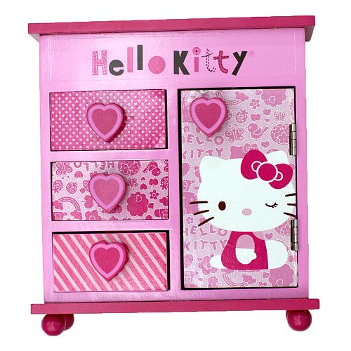 Hello Kitty Pink LOVE Embellished Jewelry Box