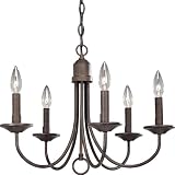 Progress Lighting P4008-33 Five-Light Chandelier, Cobblestone