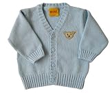 Strickjacke langarm hellblau von Steiff, Gr. 80 Strickjacke langarm hellblau von Steiff, Gr. 80
