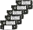 1 X Pack of 5 Casio Black Ink Ribbon Cassette Cartridge for All CW Disc Title Printers, CW-50 and CW-75 CD Title Writers (TR-18BK)