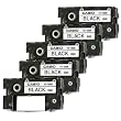 Pack of 5 Casio Black Ink Ribbon Cassette Cartridge for All CW Disc Title Printers, CW-50 and CW-75 CD Title Writers (TR-18BK)