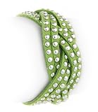 51kaHdw1pHL. SL160  Studded Green Braided Suede Snap Bracelet Fashion Jewelry