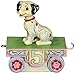Disney Traditions by Jim Shore 101 Dalmatians Lucky Birthday Train Age 5 Stone Resin Figurine, 3.5