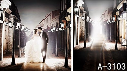 200 Cm * 150 Cm Night City Street Lights Backgrounds Photo Studio 6.5 Ft*5 Ft Wedding Backdrops K-3103