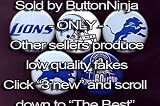 Set of 5 Detroit Lions Pins 1.25" Buttons NFL Football