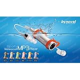 Bynovel 4G Silver Waterproof Mp3 Player 5 Other Colors Availalbe for Swimming Surfing SPA