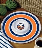 New York Islanders Plastic Chip and Dip Plate