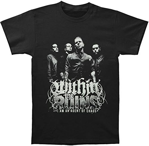 Within The Ruins Men's Agent Of Chaos T-shirt Medium Black