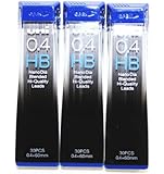 Strength & Deep & Smooth -Uni-ball Extra Fine Diamond Infused Pencil Leads, 0.4 Mm-hb-[nano Dia]30 Leads X 3 Pack/total 90 Leads/(with Values Japan Original Description of Goods)