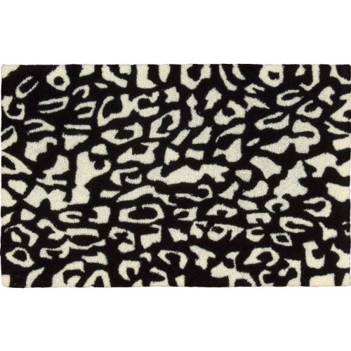 Nourison Animal Rug, 20 by 30, Black/White