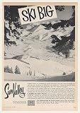 1962 Sun Valley Idaho Skiing Ski Big Print Ad (45698)