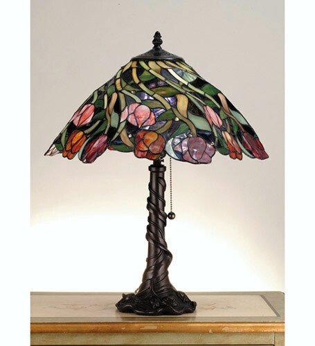 Meyda 21 Inch H Spiral Tulip Table Lamp Table Lamps 82315 On Sale