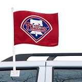 Philadelphia Phillies 11 x 15 Red Car Flag