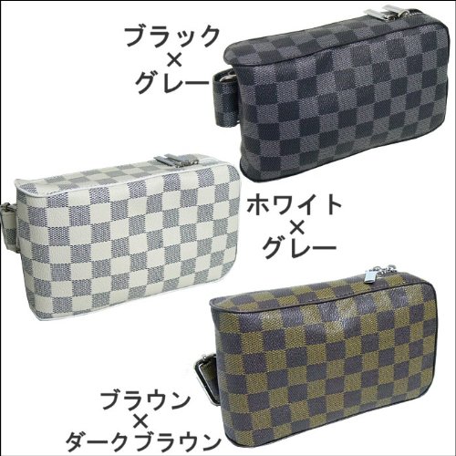 （リッキーアンドヒッキー）Rickey&Hickey　　ブロックチェック柄2WAYウエストポーチバッグ