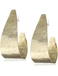 Citrine by the Stones Solid Hoop Gold Earrings