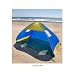 Deluxe Pop Up Beach Tent with Windows Family Cabana Sun Shelter Wind Shade Royal Blue with Folding Video on CD