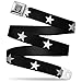 Buckle-Down Seatbelt Belt - Star Black/White - 1.5